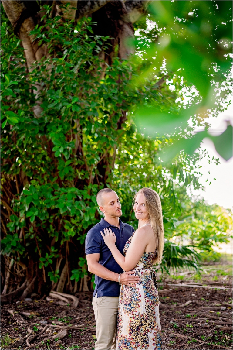 Engagement Photoshoot under Tree in Cayman Islands Austin Texas Photographer