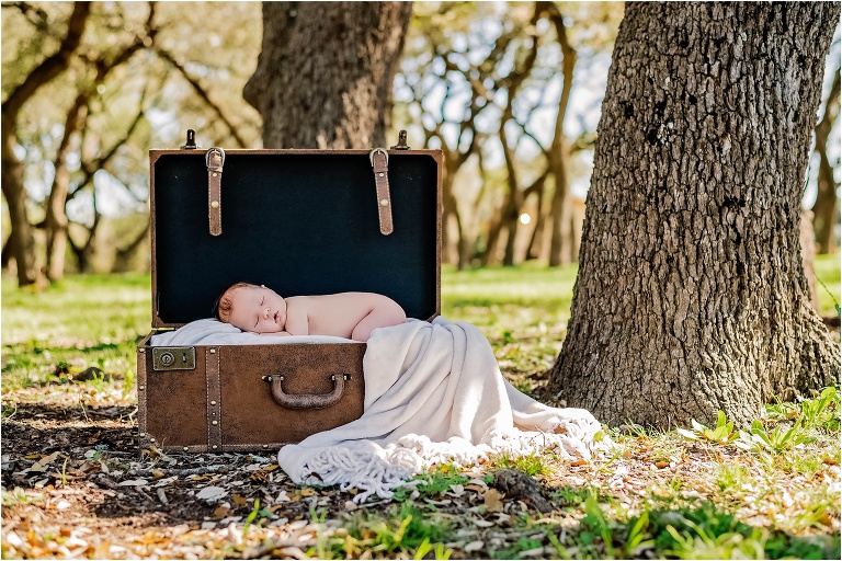 Newborn Baby Girl Natural Light Photography in Austin Texas