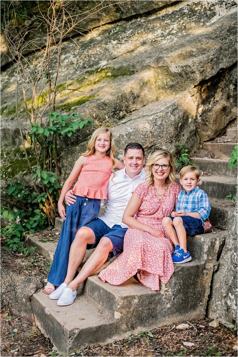 Beautiful Family Photoshoot in Austin Texas by natural light portrait photographer