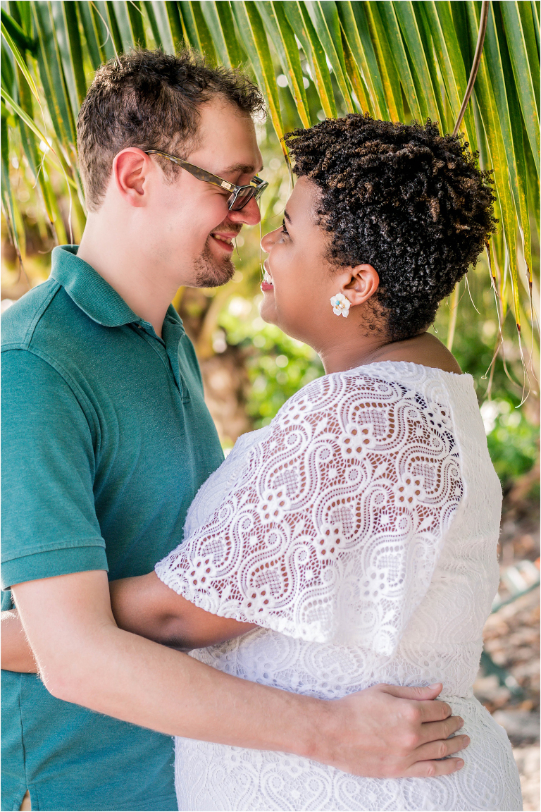 Couple Celebrating Wedding Anniversary Grand Cayman Islands Natural Light Portrait Photographer