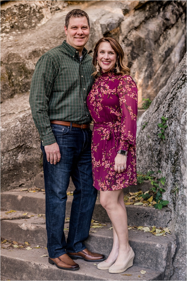 Couple during family photoshoot at Bull Creek park by natural light photographer