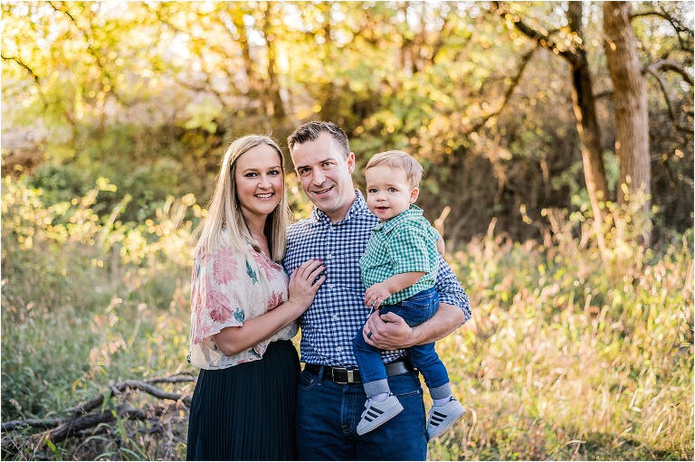 Beautiful family during Christmas photoshoot in Cedar Park Texas by natural light portrait photographer