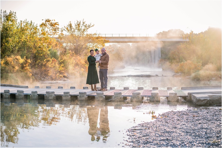 Beautiful winter morning family photoshoot with Natural light portrait Georgetown Texas Photographer