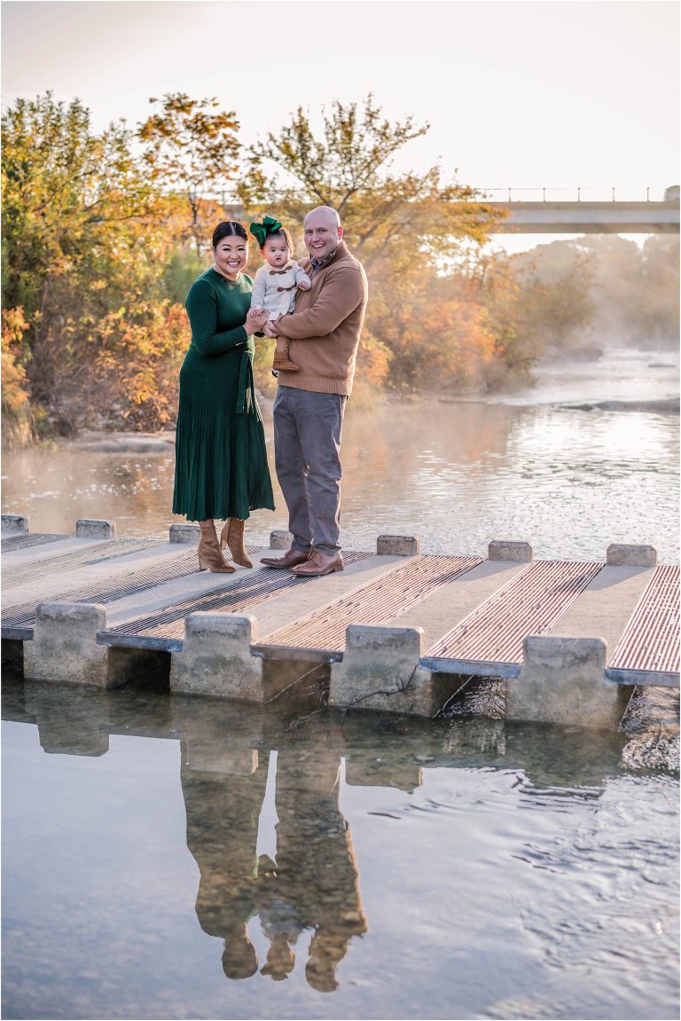 Beautiful winter morning family photoshoot with Natural light portrait Georgetown Texas Photographer