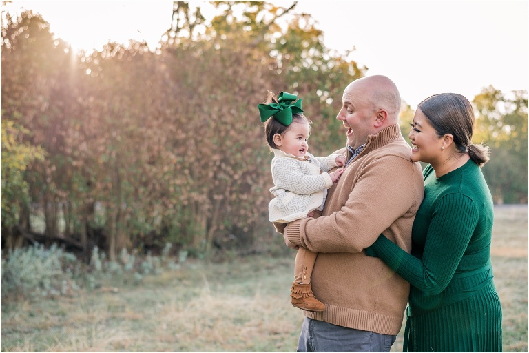 Beautiful winter morning family photoshoot with Natural light portrait Georgetown Texas Photographer